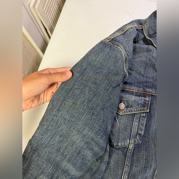 006 New Polo Ralph Lauren Blue Replen Collared Trucker Jacket damaged Sz 2XLT - Picture 11 of 11